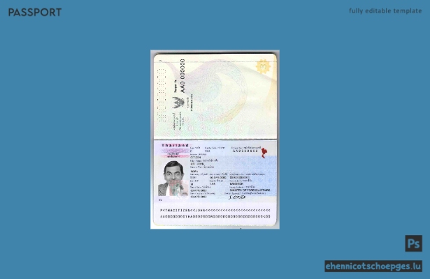 Beispiel eines thailändischen Reisepasses